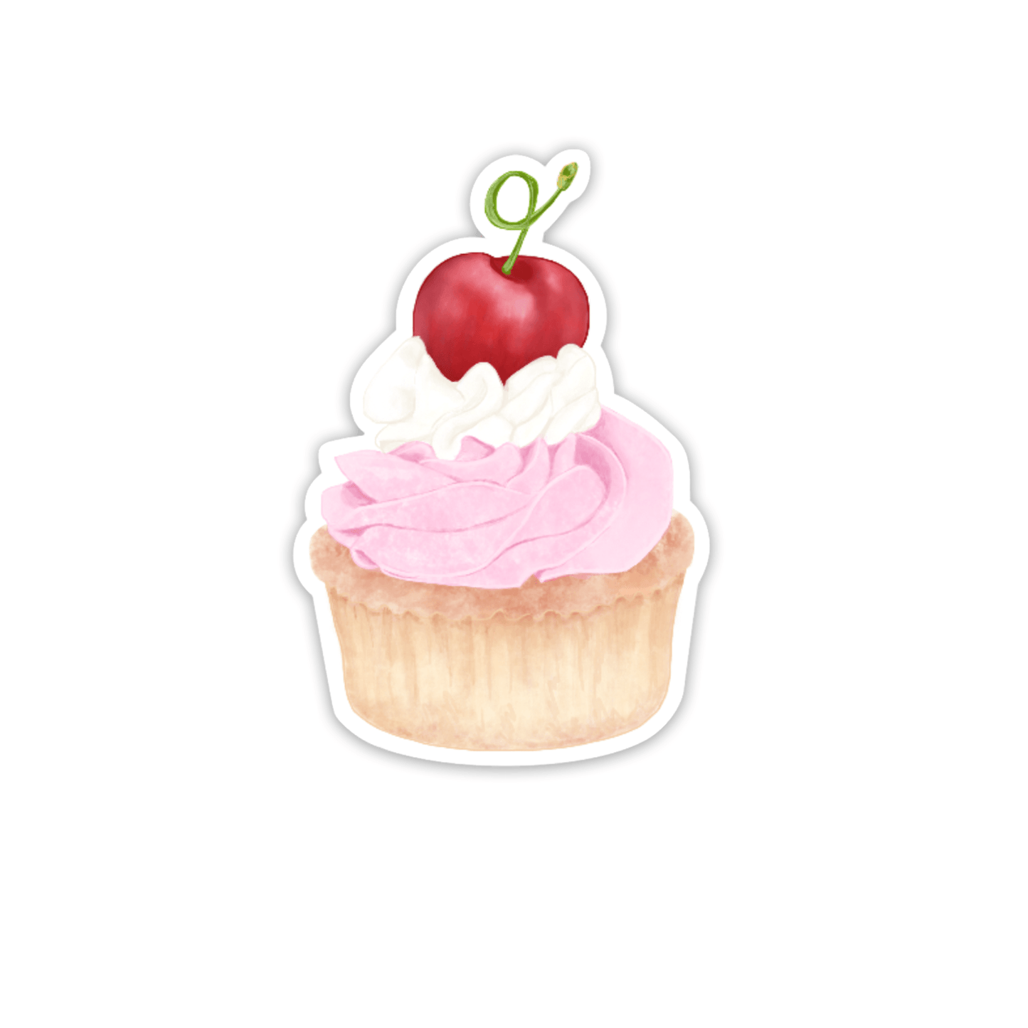 Sweet Cherry Muffin / Cupcake - My dearest Stickers Shop