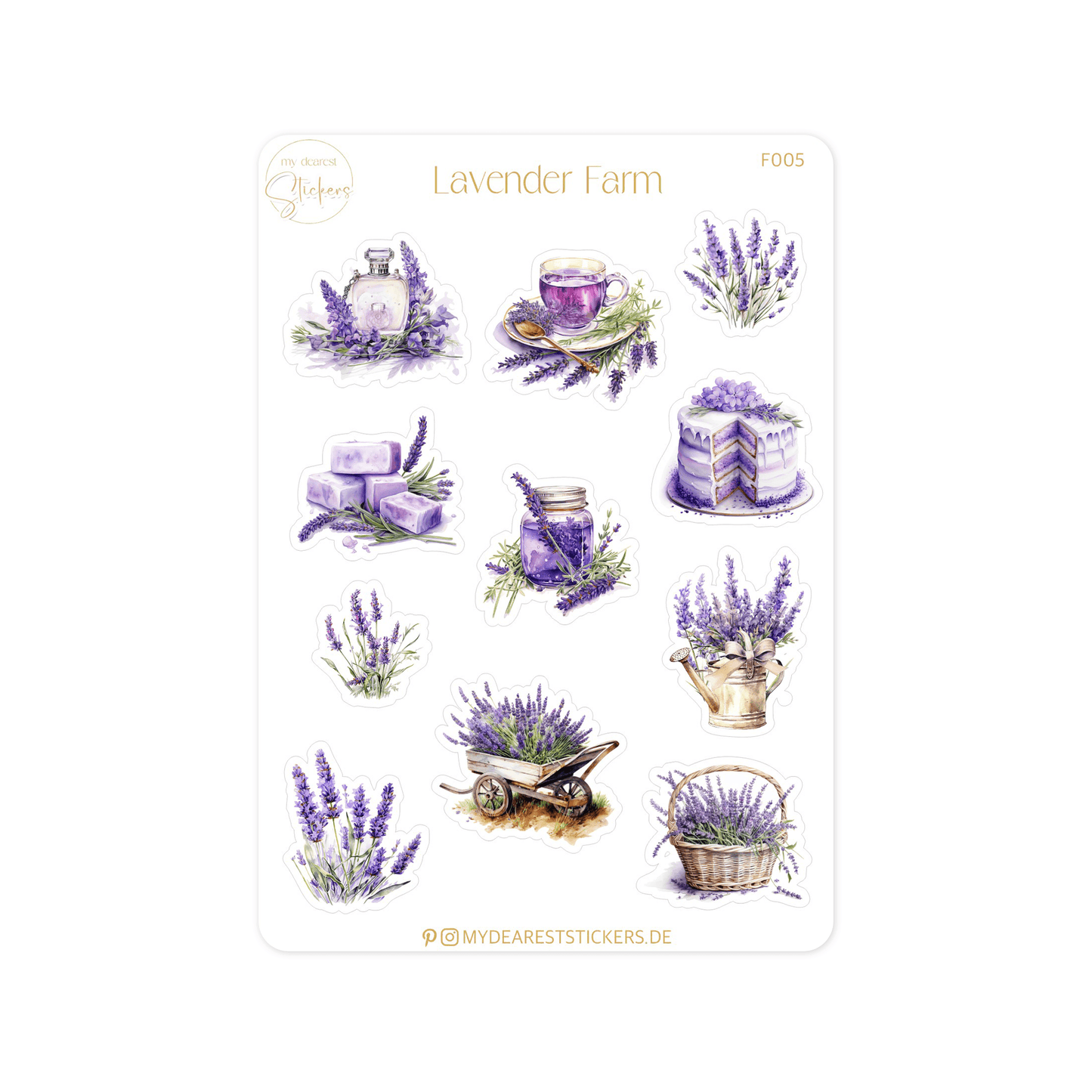 Lavender - My dearest Stickers Shop